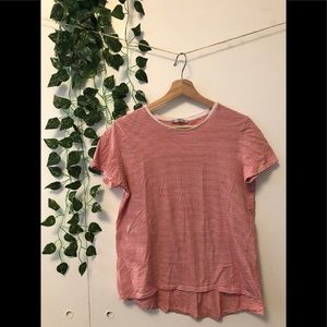 Red and white stripe Zara T-shirt